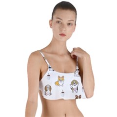 Hot Chocolate Puppies Hot Cocoa Layered Top Bikini Top  by Wegoenart