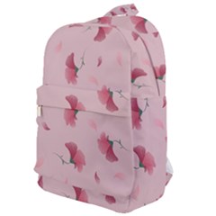 Flowers Pattern Pink Background Classic Backpack by Wegoenart