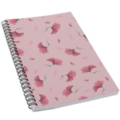 Flowers Pattern Pink Background 5 5  X 8 5  Notebook by Wegoenart