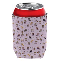 Puppies Dog Pattern Drawing Can Holder by Wegoenart