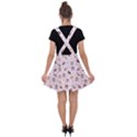 Puppies Dog Pattern Drawing Velvet Suspender Skater Skirt View2