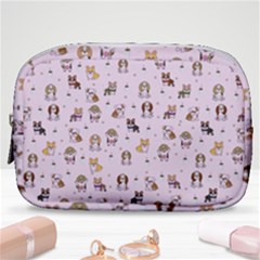 Puppies Dog Pattern Drawing Make Up Pouch (small) by Wegoenart