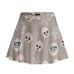 Halloween Decoration Drawing Design Mini Flare Skirt by Wegoenart