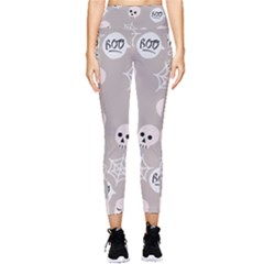 Halloween Decoration Drawing Design Pocket Leggings  by Wegoenart