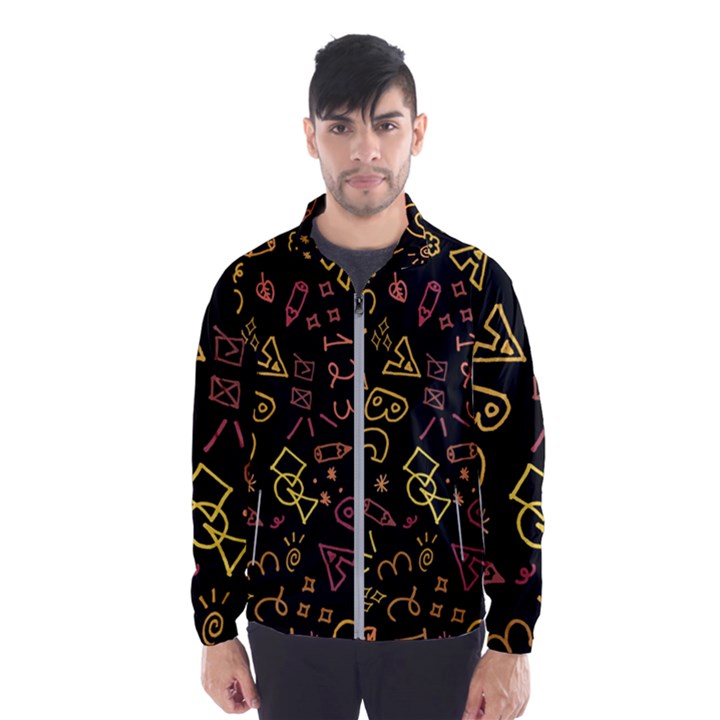 Background Graphic Beautiful Men s Windbreaker