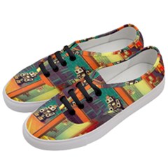 Illustration Robot Cute Sweet Futuristic Women s Classic Low Top Sneakers by Wegoenart