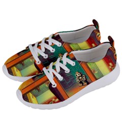 Illustration Robot Cute Sweet Futuristic Women s Lightweight Sports Shoes by Wegoenart