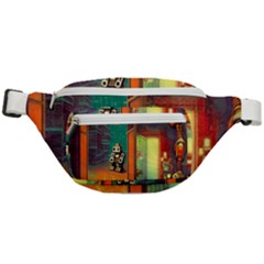 Illustration Robot Cute Sweet Futuristic Fanny Pack by Wegoenart