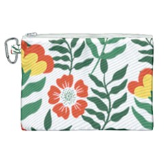 Painting Flower Leaves Forest Canvas Cosmetic Bag (xl) by Wegoenart