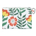 Painting Flower Leaves Forest Canvas Cosmetic Bag (XL) View2