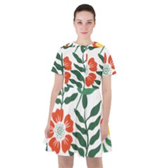 Painting Flower Leaves Forest Sailor Dress by Wegoenart