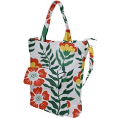 Painting Flower Leaves Forest Shoulder Tote Bag by Wegoenart