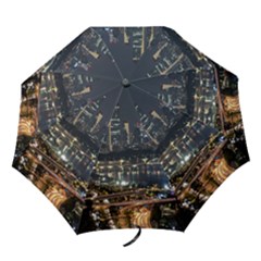 Seoul Building City Night View Folding Umbrellas by Wegoenart