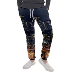 Seoul Building City Night View Men s Jogger Sweatpants by Wegoenart