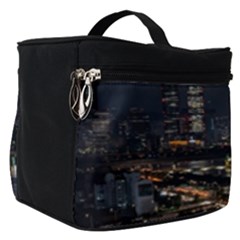 Seoul Building City Night View Make Up Travel Bag (small) by Wegoenart