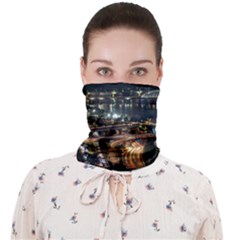 Seoul Building City Night View Face Covering Bandana (adult) by Wegoenart