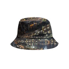 Seoul Building City Night View Bucket Hat (kids) by Wegoenart