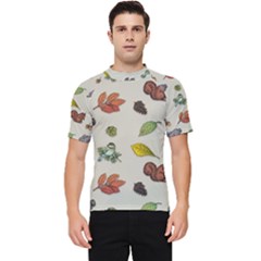 Autumn Fall Animals Nature Season Men s Short Sleeve Rash Guard by Wegoenart