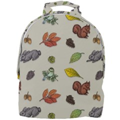 Autumn Fall Animals Nature Season Mini Full Print Backpack by Wegoenart