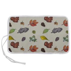 Autumn Fall Animals Nature Season Pen Storage Case (l) by Wegoenart