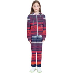 Morning Glow Dawn Sky Clouds Kids  Tracksuit by Wegoenart