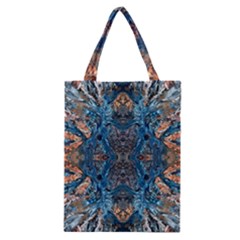 Lapislazuli Arabesque  Classic Tote Bag by kaleidomarblingart