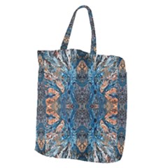 Lapislazuli Arabesque  Giant Grocery Tote by kaleidomarblingart