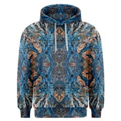 Lapislazuli Arabesque  Men s Overhead Hoodie by kaleidomarblingart