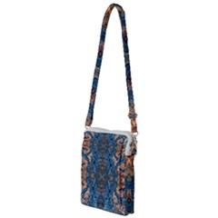 Lapislazuli Arabesque  Multi Function Travel Bag by kaleidomarblingart