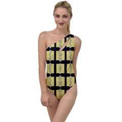 Stay Cool With Bloom In Decorative To One Side Swimsuit by pepitasart