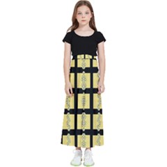 Stay Cool With Bloom In Decorative Kids  Flared Maxi Skirt by pepitasart