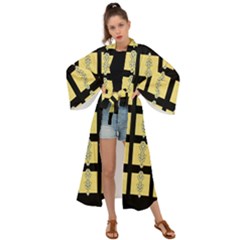 Stay Cool With Bloom In Decorative Maxi Kimono by pepitasart