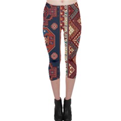 Armenian Old Carpet  Capri Leggings  by Gohar