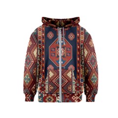 Armenian Old Carpet  Kids  Zipper Hoodie by Gohar