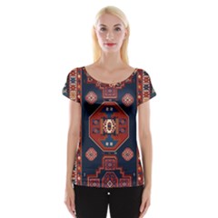 Armenian Old Carpet  Cap Sleeve Top by Gohar