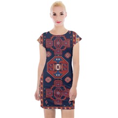 Armenian Old Carpet  Cap Sleeve Bodycon Dress by Gohar