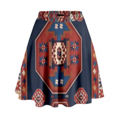 Armenian Old Carpet  High Waist Skirt by Gohar