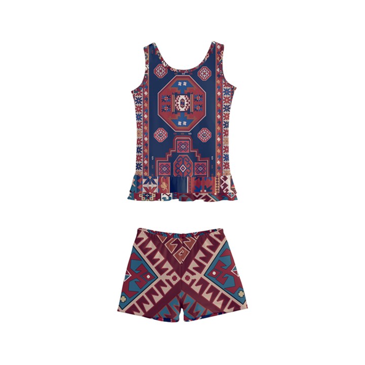 Armenian Old Carpet  Kids  Boyleg Swimsuit