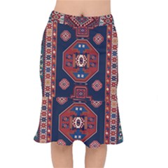 Armenian Old Carpet  Short Mermaid Skirt by Gohar