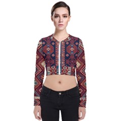 Armenian Old Carpet  Long Sleeve Zip Up Bomber Jacket by Gohar