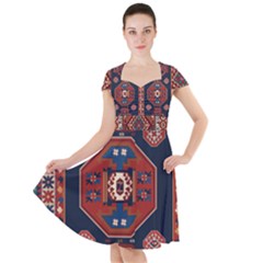 Armenian Old Carpet  Cap Sleeve Midi Dress by Gohar