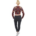 Armenian Old Carpet  Long Sleeve Cropped Velvet Jacket View2