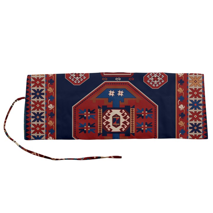 Armenian Old Carpet  Roll Up Canvas Pencil Holder (S)