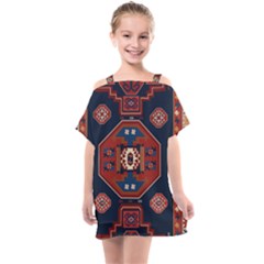 Armenian Old Carpet  Kids  One Piece Chiffon Dress by Gohar