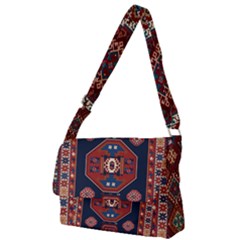 Armenian Old Carpet  Full Print Messenger Bag (l)