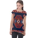 Armenian Carpet Cap Sleeve High Low Top View1