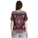 Armenian Carpet V-Neck Flutter Sleeve Top View2