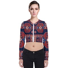 Armenian Carpet Long Sleeve Zip Up Bomber Jacket by Gohar