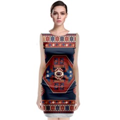 Armenian Carpet Sleeveless Velvet Midi Dress by Gohar