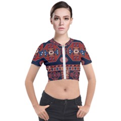 Armenian Carpet Short Sleeve Cropped Jacket by Gohar